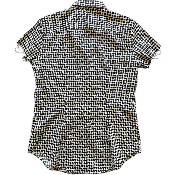 Ralph Lauren women short sleeve button dress shirt in size S. nice frayed detail - Picture 2 of 5